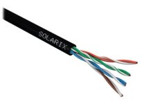 Ost A Inštalačný kábel Solarix CAT5E UTP PE Fca vonkajší 305 m/box SXKD-5E-UTP-PE čierny